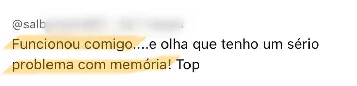 Depoimento de aluno do Memória de Elite 7