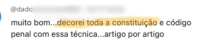 Depoimento de aluno do Memória de Elite 11