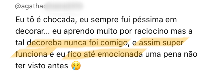 Depoimento de aluno do Memória de Elite 10