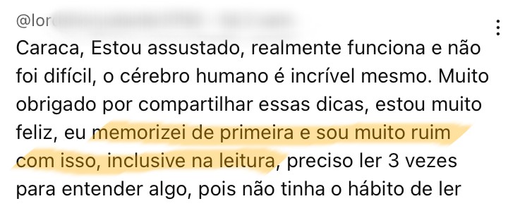 Depoimento de aluno do Memória de Elite 4