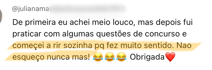 Depoimento de aluno do Memória de Elite 12